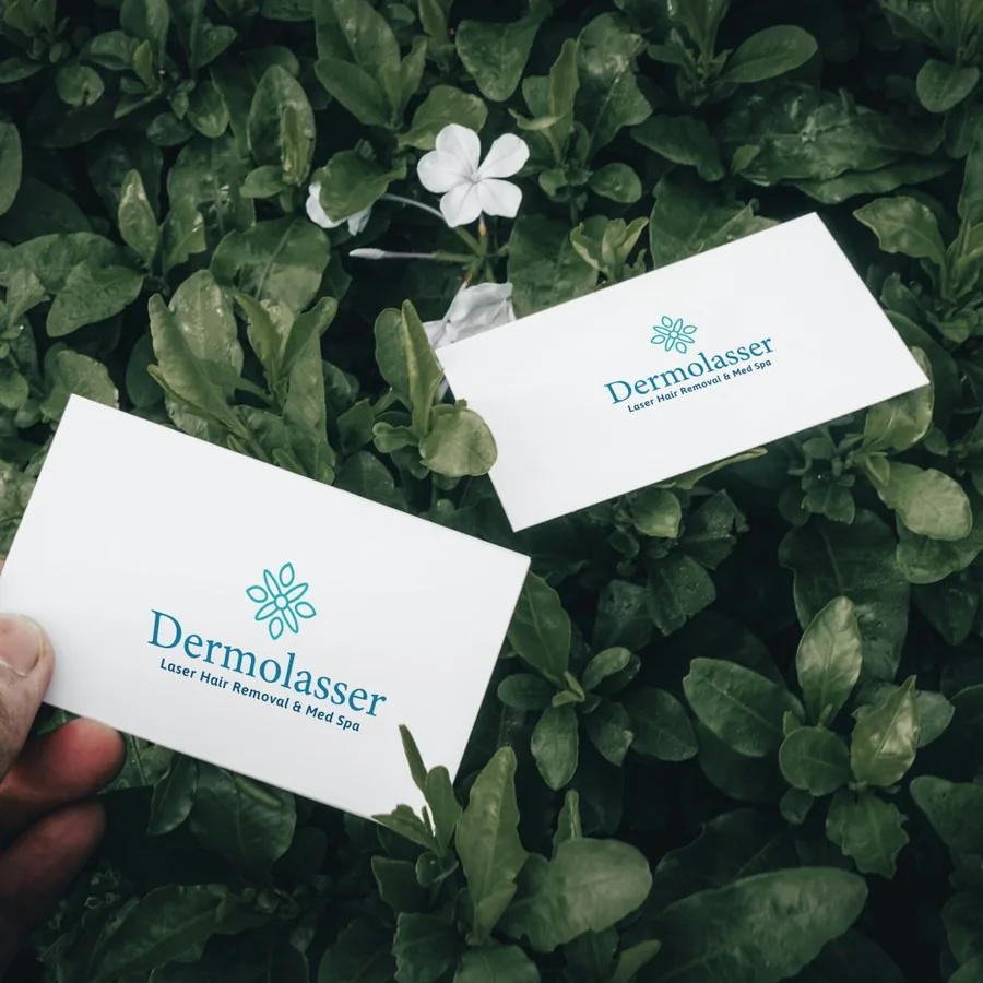 Dermolasser brand on a card