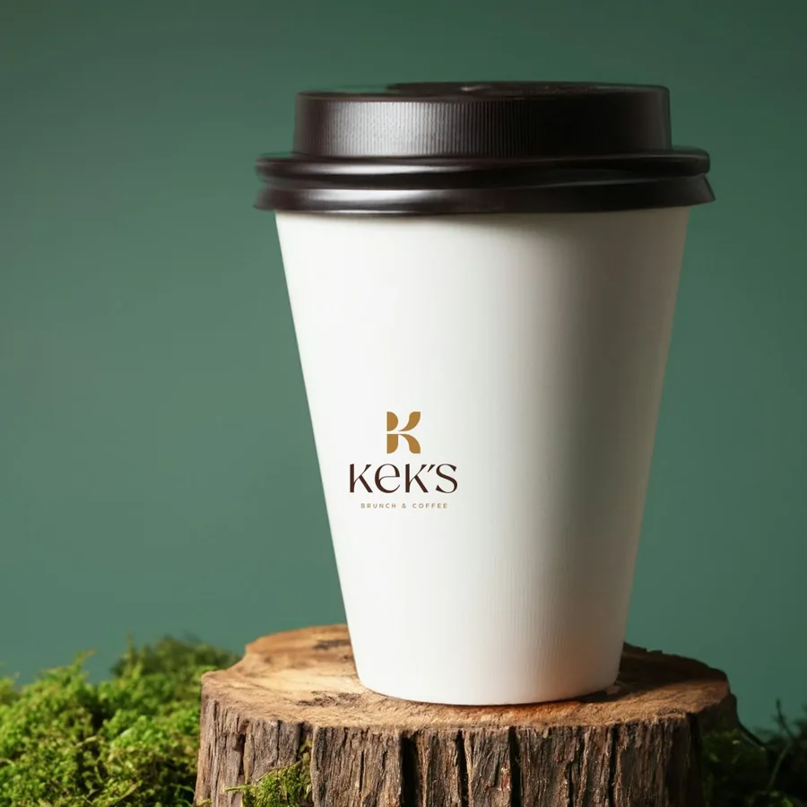 Kek's brand on a cup